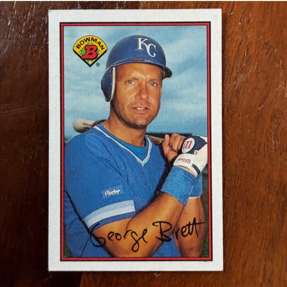 1989 Bowman George Brett Kansas City Royals Baseball‎ Card 121 Vintage HOF 1B